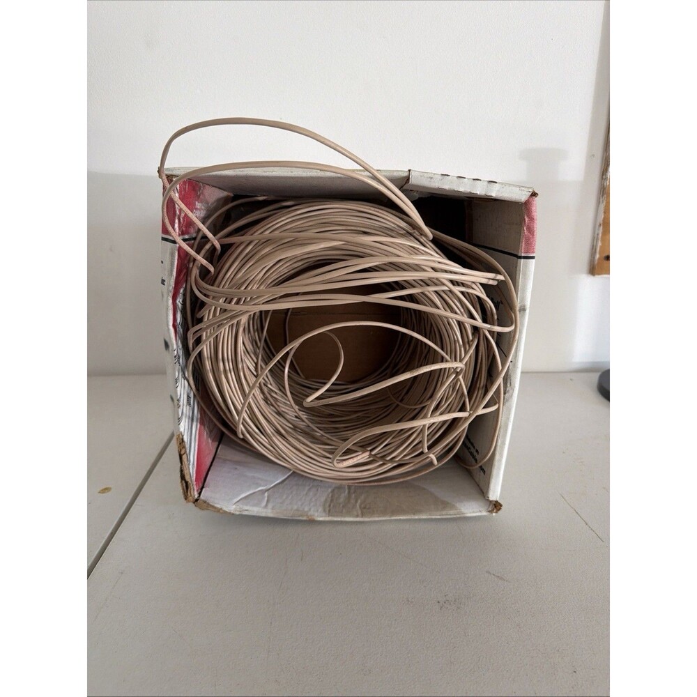 ECG CAT3 24LP CMR 1000 FT Telephone Data Cable Beige 960204633- 1000ft